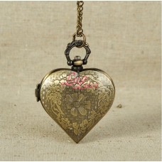 Pocket Watch Vintage Love Heart