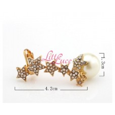 Star Pearl Earing Gold
