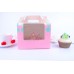 Cupcake Box Isi 4 Grid Pink