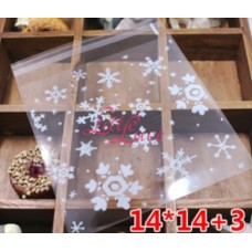 Plastik Cookies Snowflakes 14x14