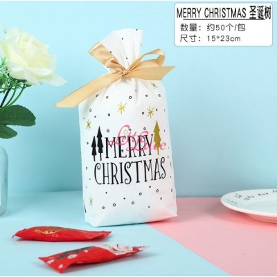 Plastik Cookies Tie White Christmas 14x17